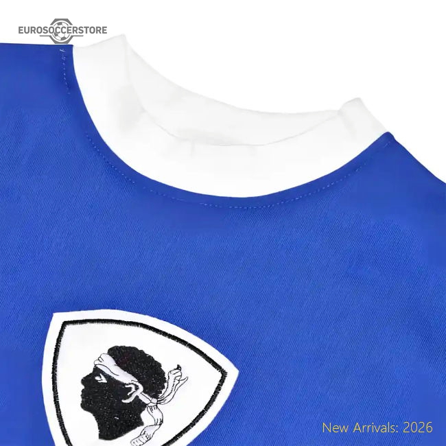 Bastia 1970s Retro Football Shirt-Vantage Point Soccer